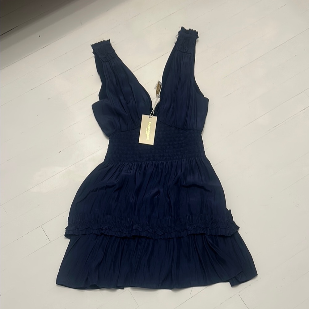 Ramy Brook Blue Fit and Flare Mini Dress